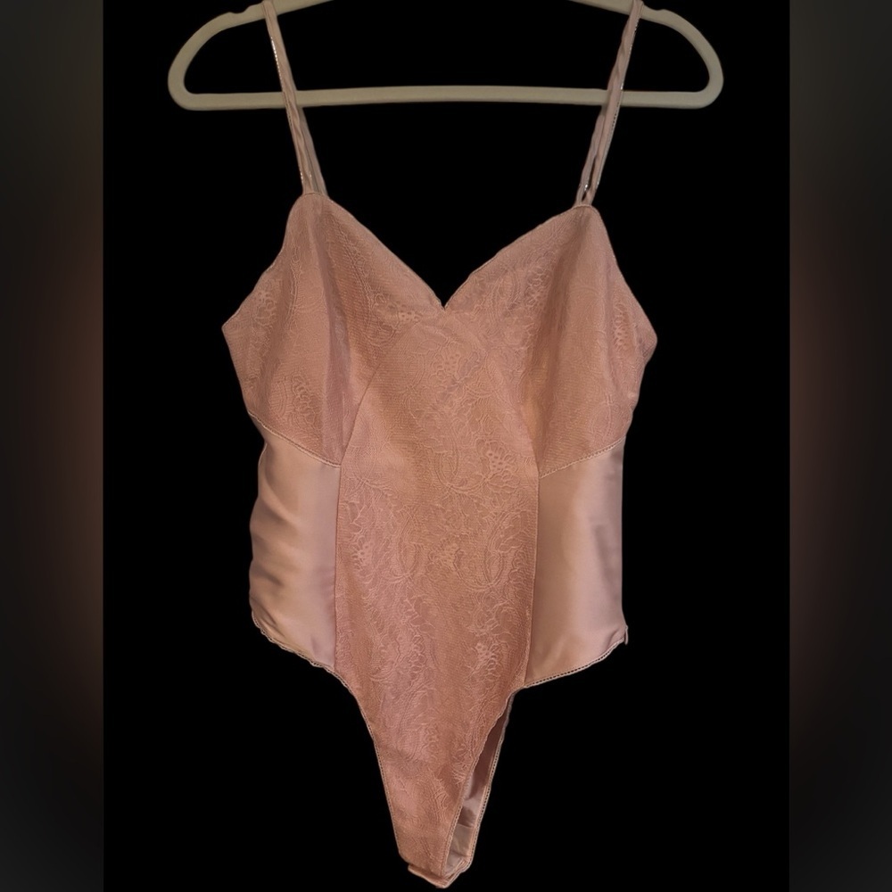 Lani The Label Satin and Lace look bodysuit NWT
